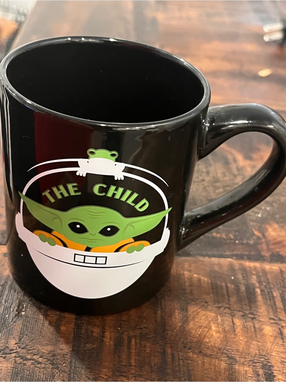 Star Wars Black Mug with Green 'The Child' Graphic